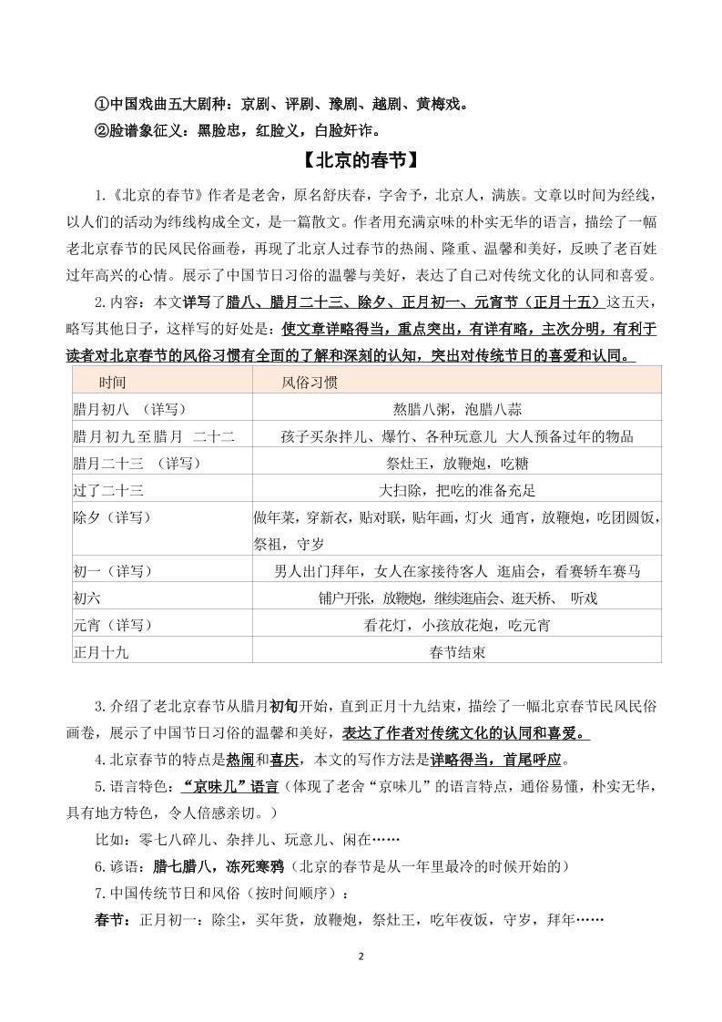 六年级下语文期末复习资料-钛库啦