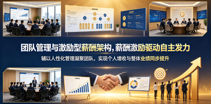 团队管理与激励型薪酬架构,薪酬激励驱动自主发力,辅以人性化管理凝聚团队,实现个人增收与整体业绩同步提升-钛库啦