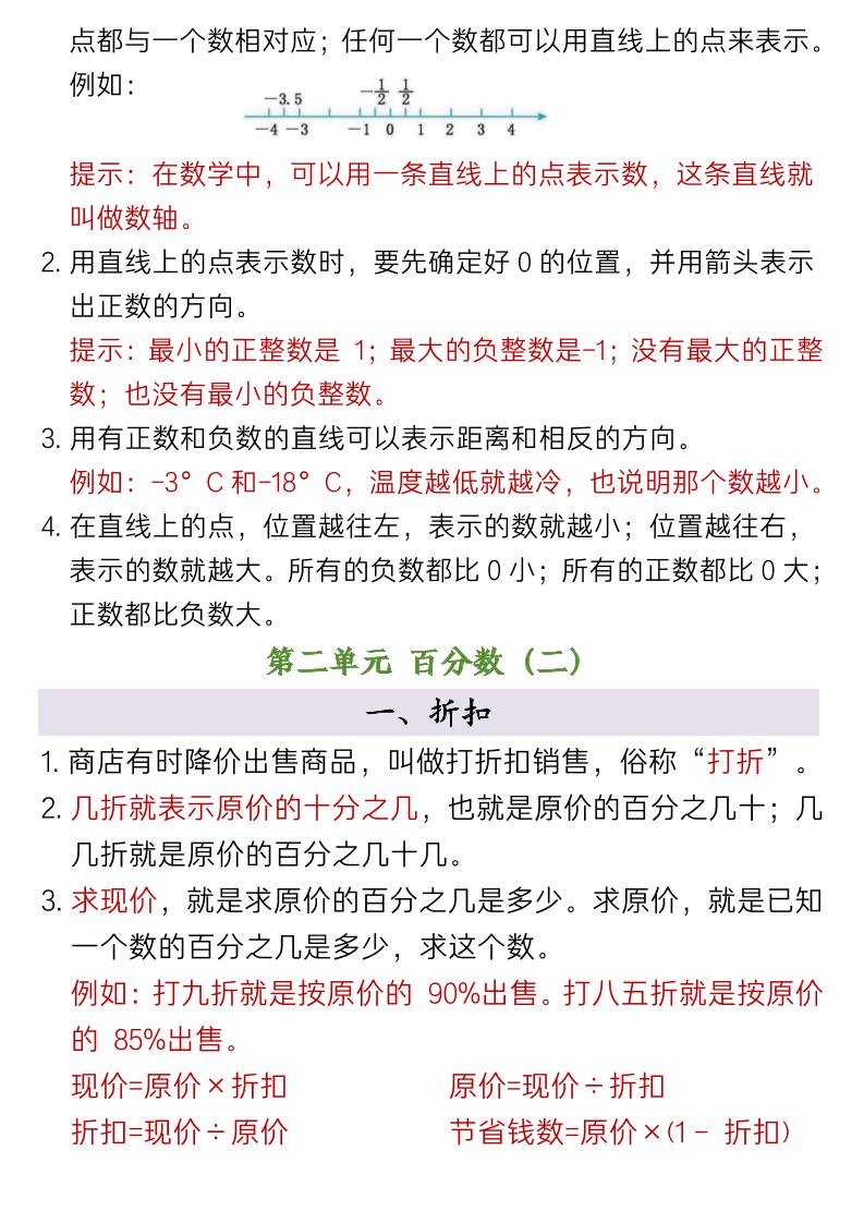 六年级下数学全册重要知识点归纳-钛库啦