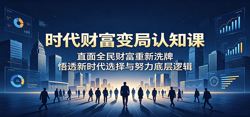 时代财富变局认知课:直面全民财富重新洗牌,悟透新时代选择与努力底层逻辑-钛库啦