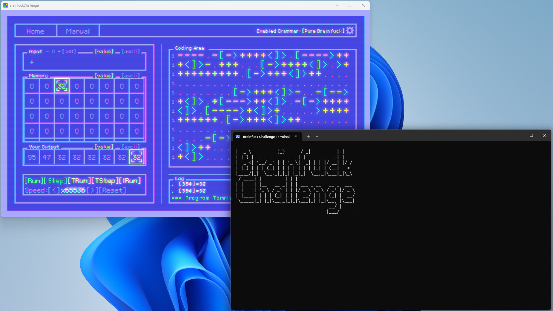 BF语言挑战/Brainfuck Challenge BF语言挑战/Brainfuck Challenge