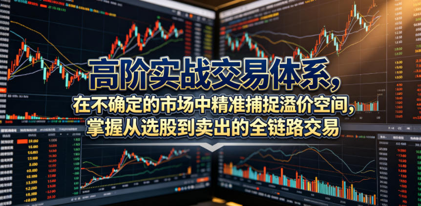高阶实战交易体系，在不确定的市场中精准捕捉溢价空间，掌握从选股到卖出的全链路交易心法（更新6月）-钛库啦