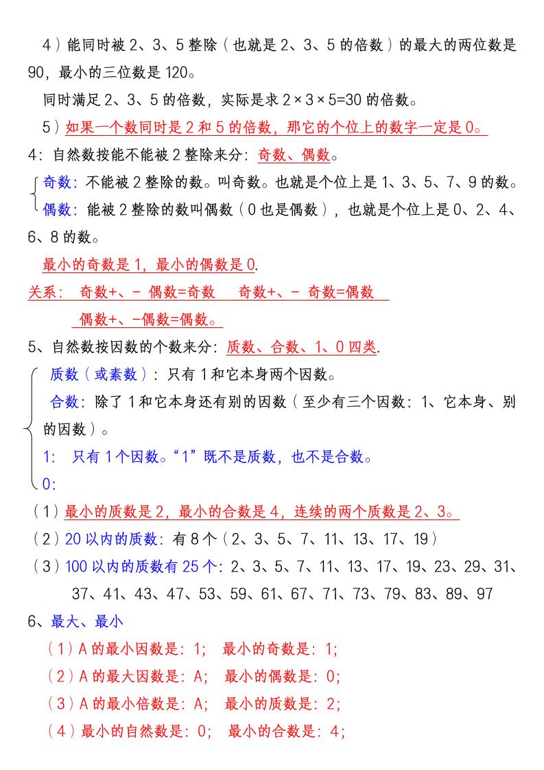五年级下数学知识点归纳总结（通用版）-钛库啦