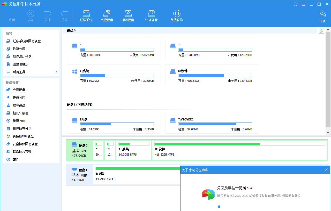 分区助手技术员v10.10.1特别版-钛库啦